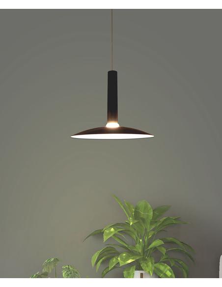 Lámpara colgante led CONE, 3W, gris