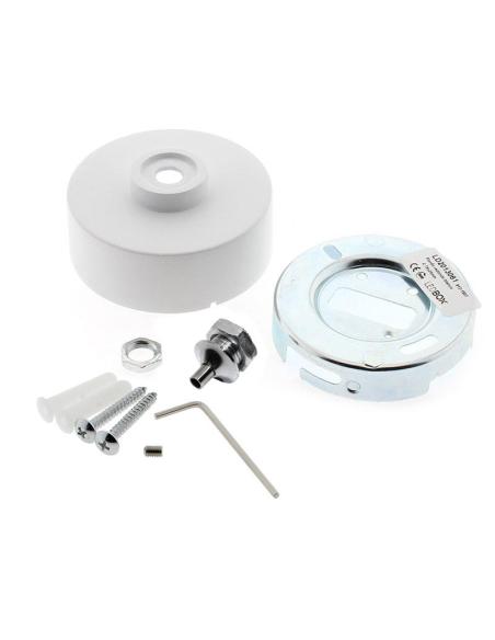 Kit doble suspensión redondo blanco, Ø75mm