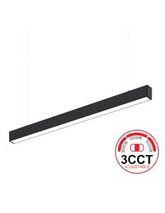 Lámpara colgante / superficie METRO, ampliable, 40W, 120cm, 3CCT, negro 2