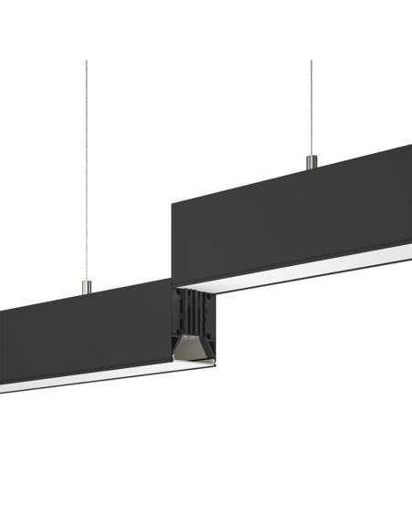 Lámpara colgante / superficie METRO, ampliable, 40W, 120cm, 3CCT, negro