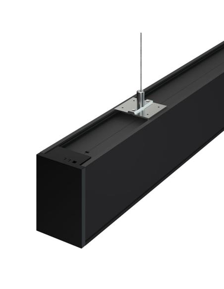 Lámpara colgante / superficie METRO, ampliable, 40W, 120cm, 3CCT, negro