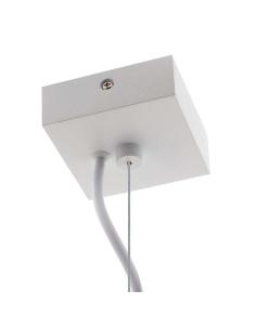 Kit suspensión cuadrado blanco, 80x80mm