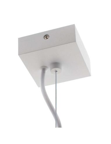 Kit suspensión cuadrado blanco, 80x80mm