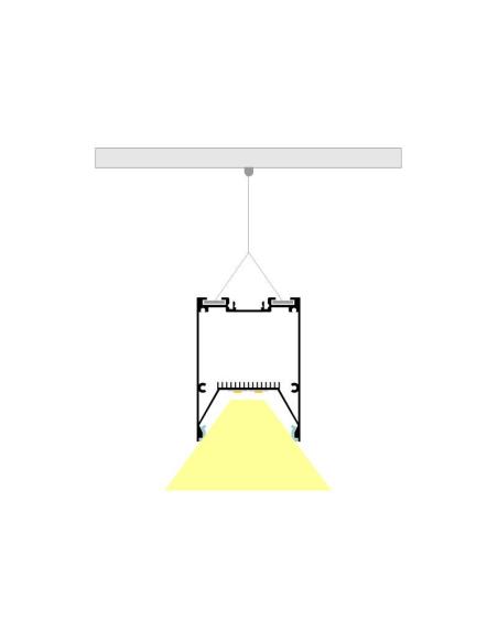 Lámpara colgante SERK, 40W, 120cm, TRIAC regulable