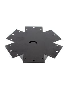 Unión exagonal 60° negra para luminaria lineal MOD 2