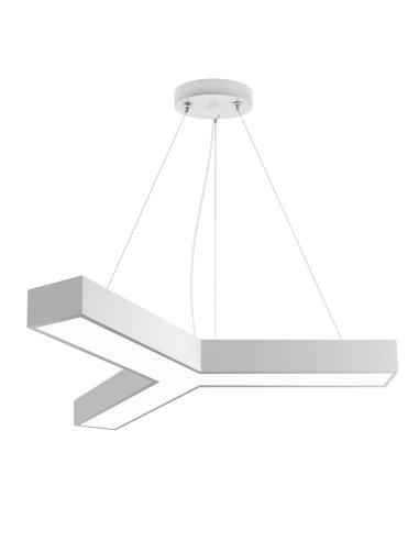 Luminaria colgante o superficie TRILED, Ø900mm, 40W, blanco