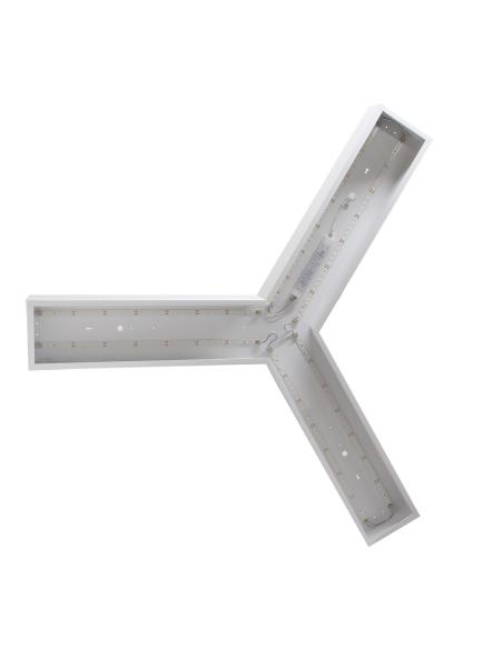 Luminaria colgante o superficie TRILED, Ø900mm, 40W, blanco