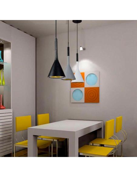 Lámpara colgante NEMO Gris, E14