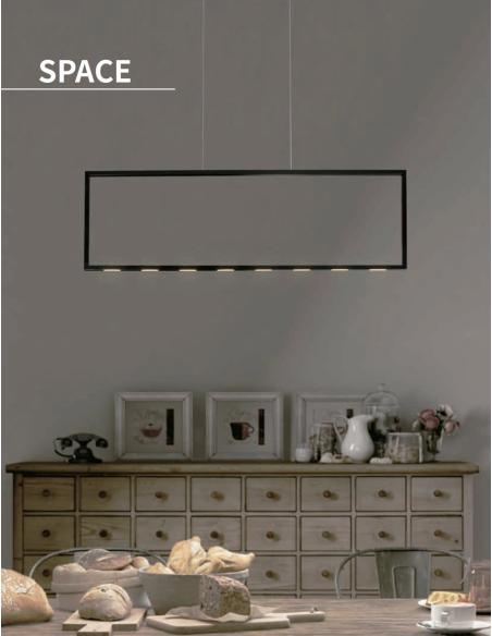Lámpara colgante led SPACE, 35W