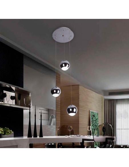 Luminaria colgante GLESNA blanco, 5W