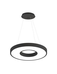 Lámpara colgante BERING 40W, negro, Triac regulable, Ø60cm