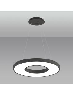 Lámpara colgante BERING 40W, negro, Triac regulable, Ø60cm 2