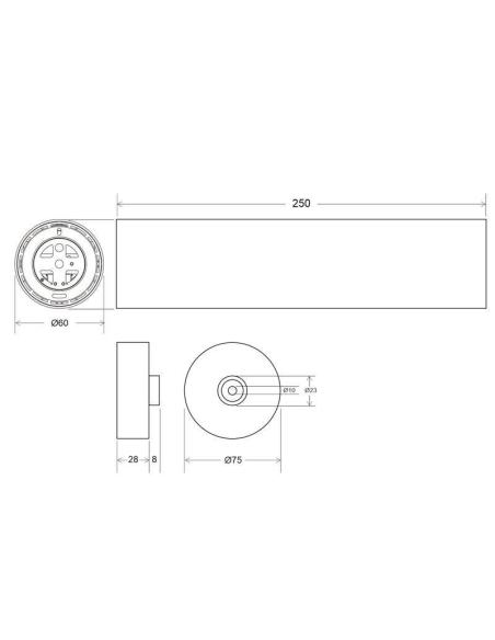 PROLUX Suspend 7W regulable, blanco