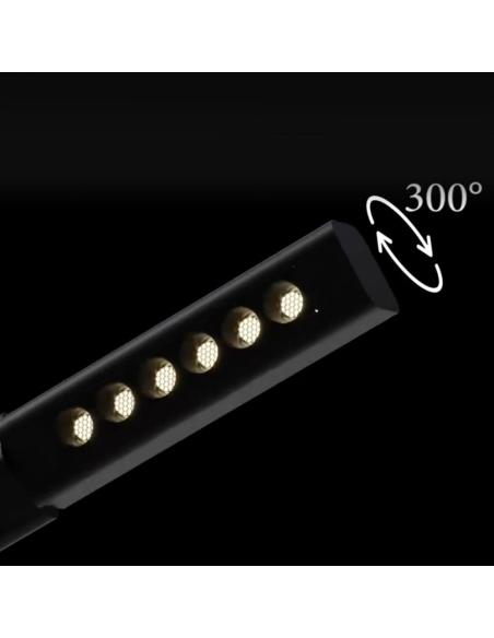 Lámpara colgante VISION, 40W, 150cm, Extremos orientables 350º, Sensor PIR, Regulable