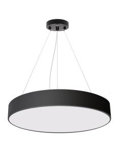 Luminaria colgante o superficie PUCK, Ø600mm, 50W, negro