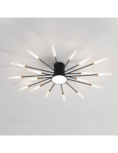 Lámpara Fireworks Led, 18W+4W, Ø80cm, CCT, antracita + mando