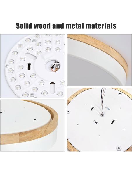 Plafón MOON, 36W, 400mm, CCT, mando+APP