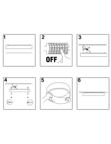 Plafón MOON, 36W, 400mm, CCT, mando+APP