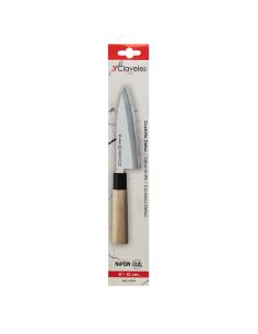Cuchillo nipon deba de acero inoxidable y mango de madera, 15 cm 8410990019340 29114 3 CLAVELES 2