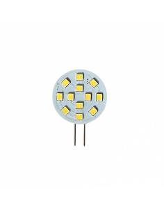 Bombilla LED G4 bi-pin circular plana 12V AC/DC - 2,2W