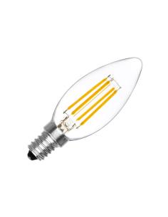 Bombilla Vela filamento Led E14 COB 4W