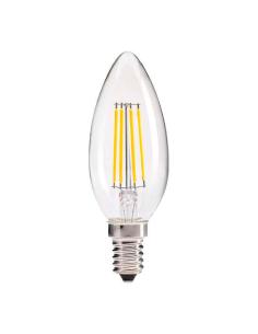 Bombilla Vela filamento Led E14 COB 4W 2