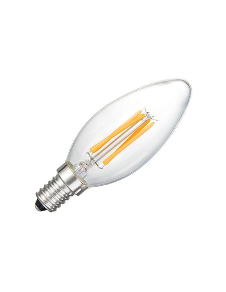 Pack 10 x Bombilla Filamento LED Vela E14 COB 4W