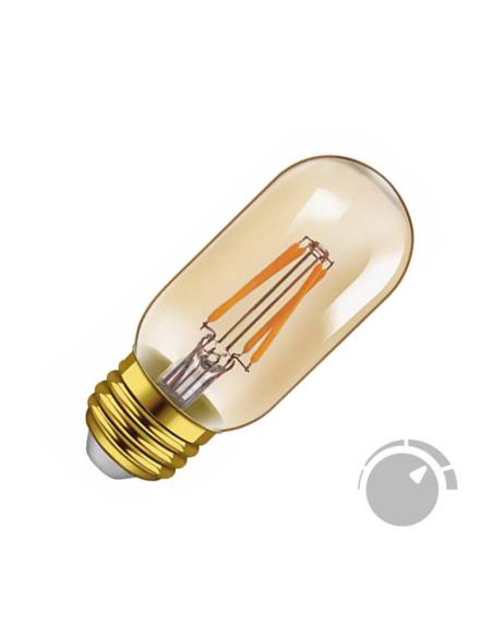 Bombilla Led E27 COB filamento GOLD 4W, Ø45x110mm, Regulable