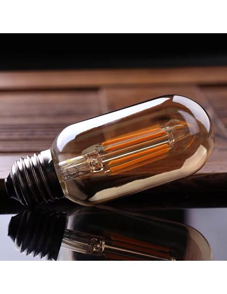 Bombilla Led E27 COB filamento GOLD 4W, Ø45x110mm, Regulable