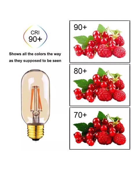 Bombilla Led E27 COB filamento GOLD 4W, Ø45x110mm, Regulable