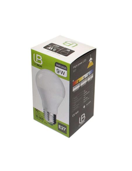 Bombilla LED E27, 240º, 9W