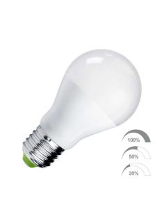 Bombilla LED E27, 240º, 9W, Regulable 100-50-20%