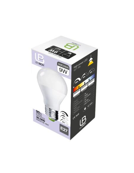 Bombilla LED E27, 240º, 9W, Regulable 100-50-20%