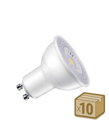 Pack 10 x Bombilla LED GU10 100º, 7W