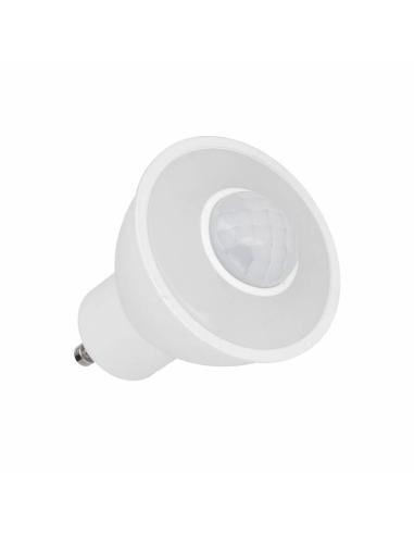 Bombilla LED GU10 con sensor de movimiento PIR, 6W