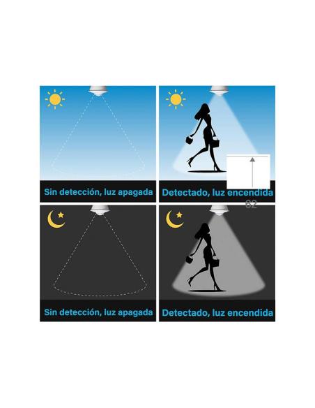 Bombilla LED GU10 con sensor de movimiento PIR, 6W