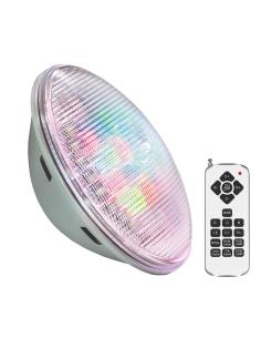 Lámpara LED PAR56 RGB para piscinas, G53, 45W, Acero Inox. Int.