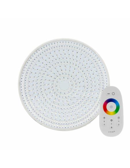 Kit Lámpara LED SLIM PAR56 para piscinas, 12V DC, IP68, 35W, RGB + mando