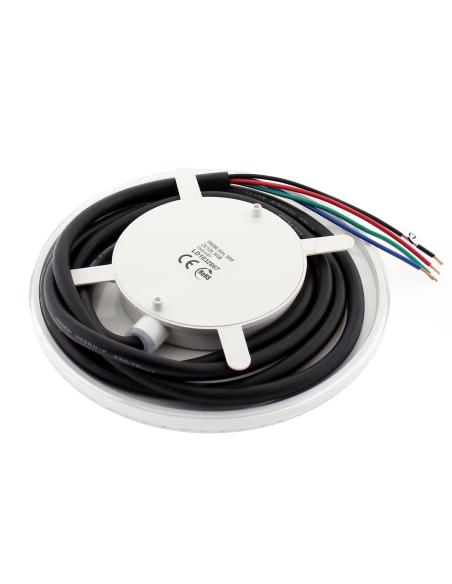 Kit Lámpara LED SLIM PAR56 para piscinas, 12V DC, IP68, 35W, RGB + mando