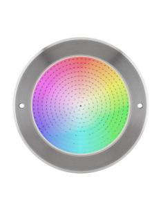 Lámpara LED SLIM 5mm Ø230mm para piscinas, 12V AC/DC, IP68, 35W, RGB, acero inox 316