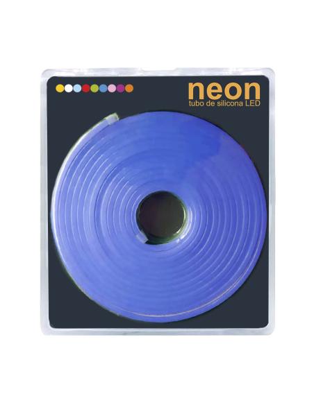 Led NEON Silicona Monocolor, DC24V, 120Led/m, 6x12mm, 5 metros, 60W, corte 1cm