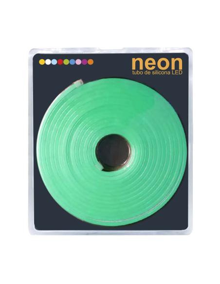 Led NEON Silicona Monocolor, DC24V, 120Led/m, 6x12mm, 5 metros, 60W, corte 1cm
