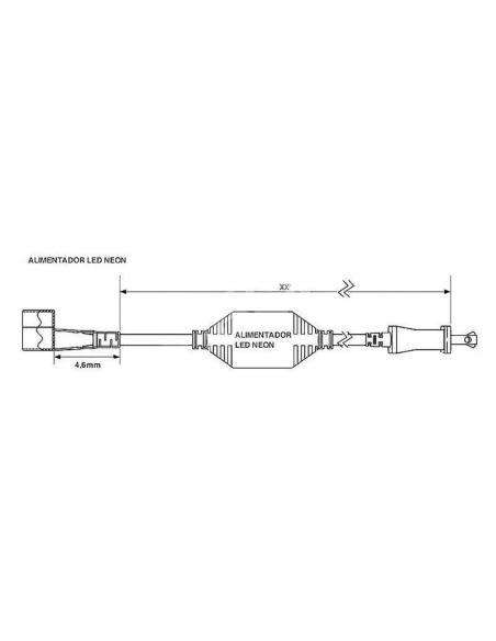 Led NEON Flex Monocolor, 220V, 9x18mm, 1 metro