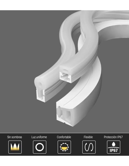 Led NEON Flex, Ø13mm, DC12V, 120Led/m, 5m