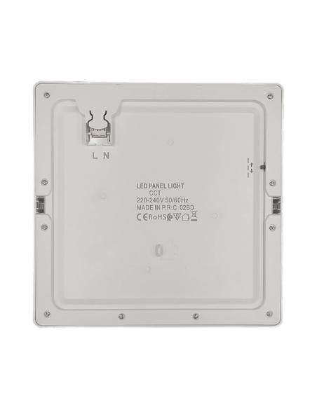 Downlight / Plafón Led KUB, 24W, LUMILED Chip, CCT ajustable, negro