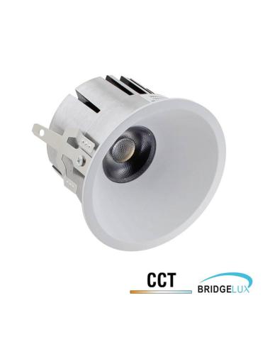 Downlight Led MOOK BRIDGELUX Chip, 12W, UGR 19, 24º, 3CCT, blanco