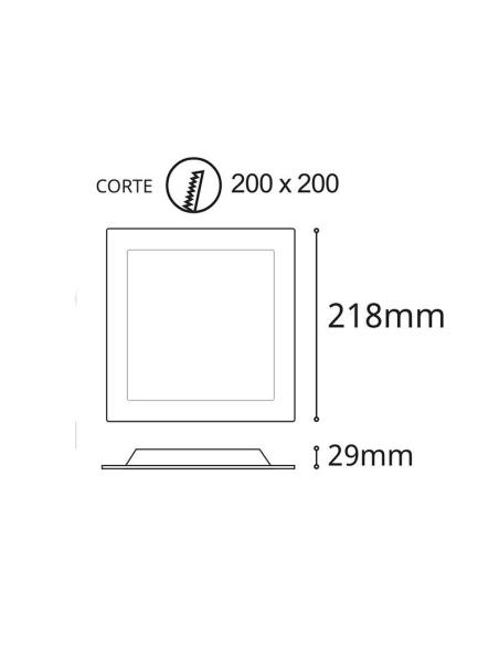 Downlight Led MARAK 18W, CCT y potencia ajustable