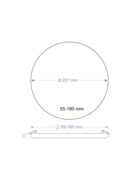 Downlight Led KRAMFOR Frameless 36W Ajustable