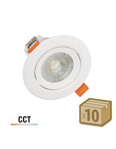 Pack 10 x Downlight Led DTAK, 7W, 3CCT