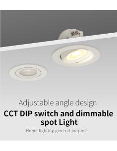 Pack 10 x Downlight Led DTAK, 7W, 3CCT 2